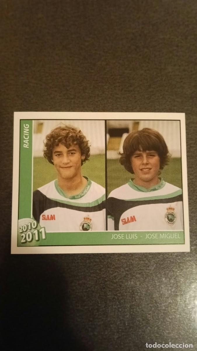 Cromos de f&uacute;tbol: Footprint 2010 2011 Oficial Racing De Santander 196 Jose Luis-Jose Miguel Infantil B