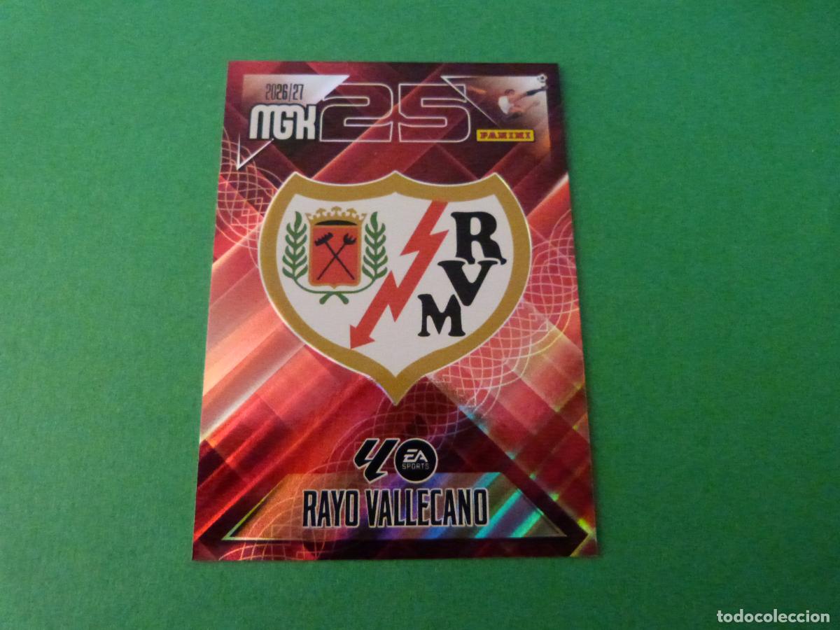 Cromos de f&uacute;tbol: TRADING CARD FUTBOL ESCUDO RAYO VALLECANO N&ordm; 289 LIGA MEGACRACKS 2026-2027/26-27 PANINI