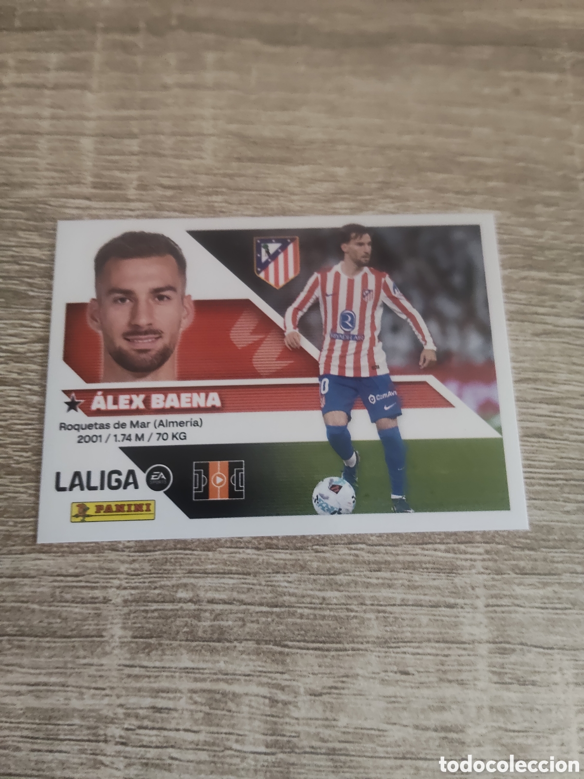 Cromos de f&uacute;tbol: Alex Baena Atl&eacute;tico de Madrid liga 2026 2027 26 27 ediciones este