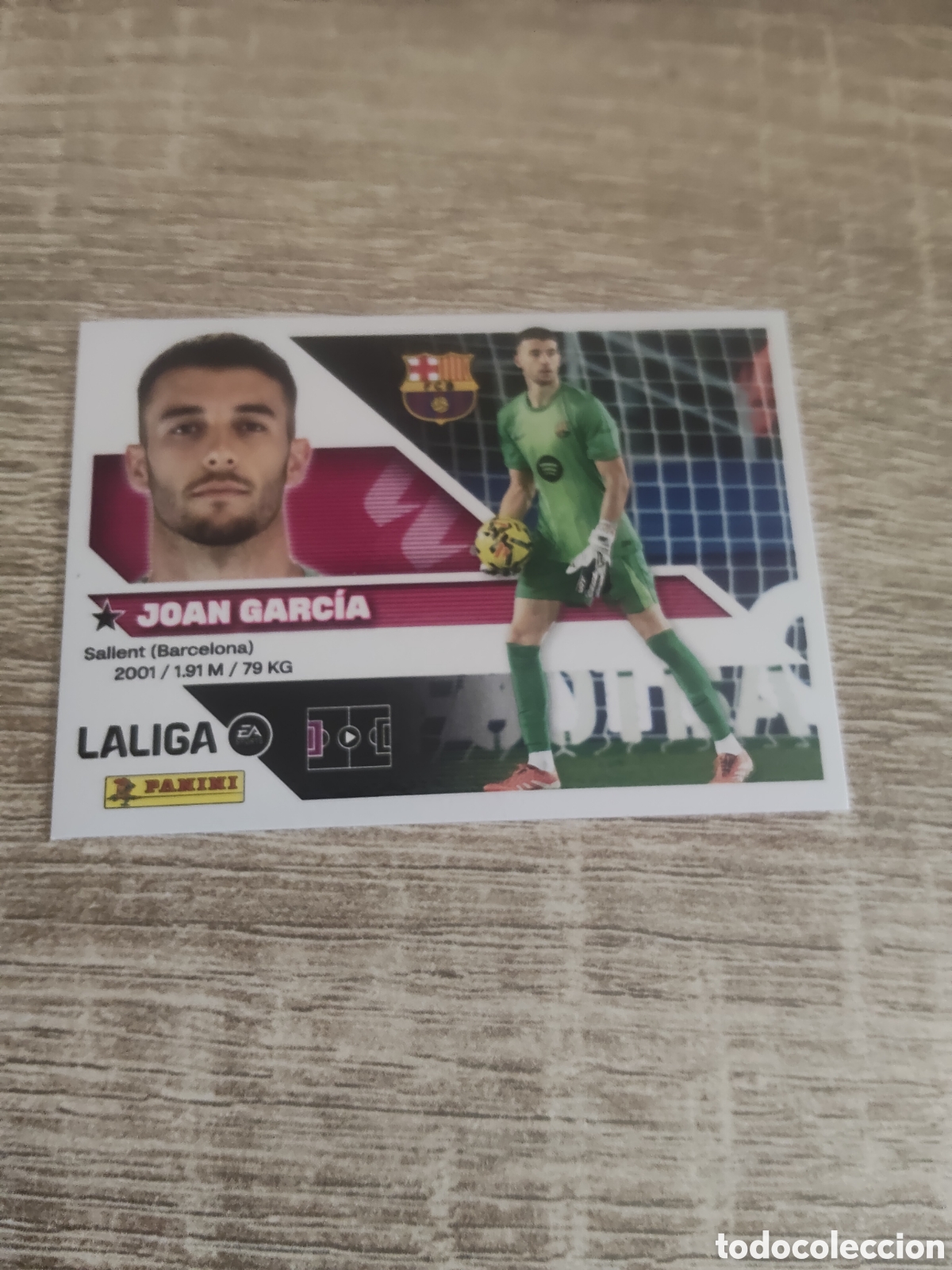 Cromos de f&uacute;tbol: Joan Garc&iacute;a Barcelona liga 2026 2027 26 27 ediciones este