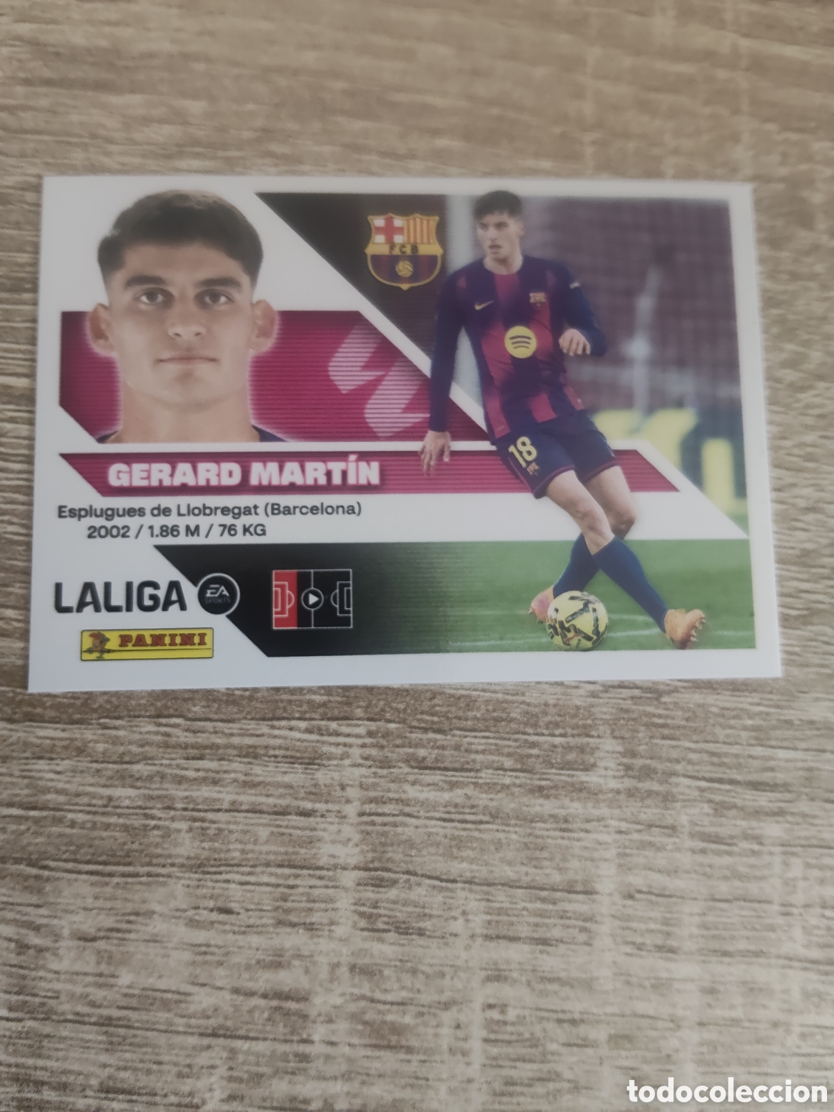 Cromos de f&uacute;tbol: Gerard Mart&iacute;n Barcelona liga 2026 2027 26 27 ediciones este