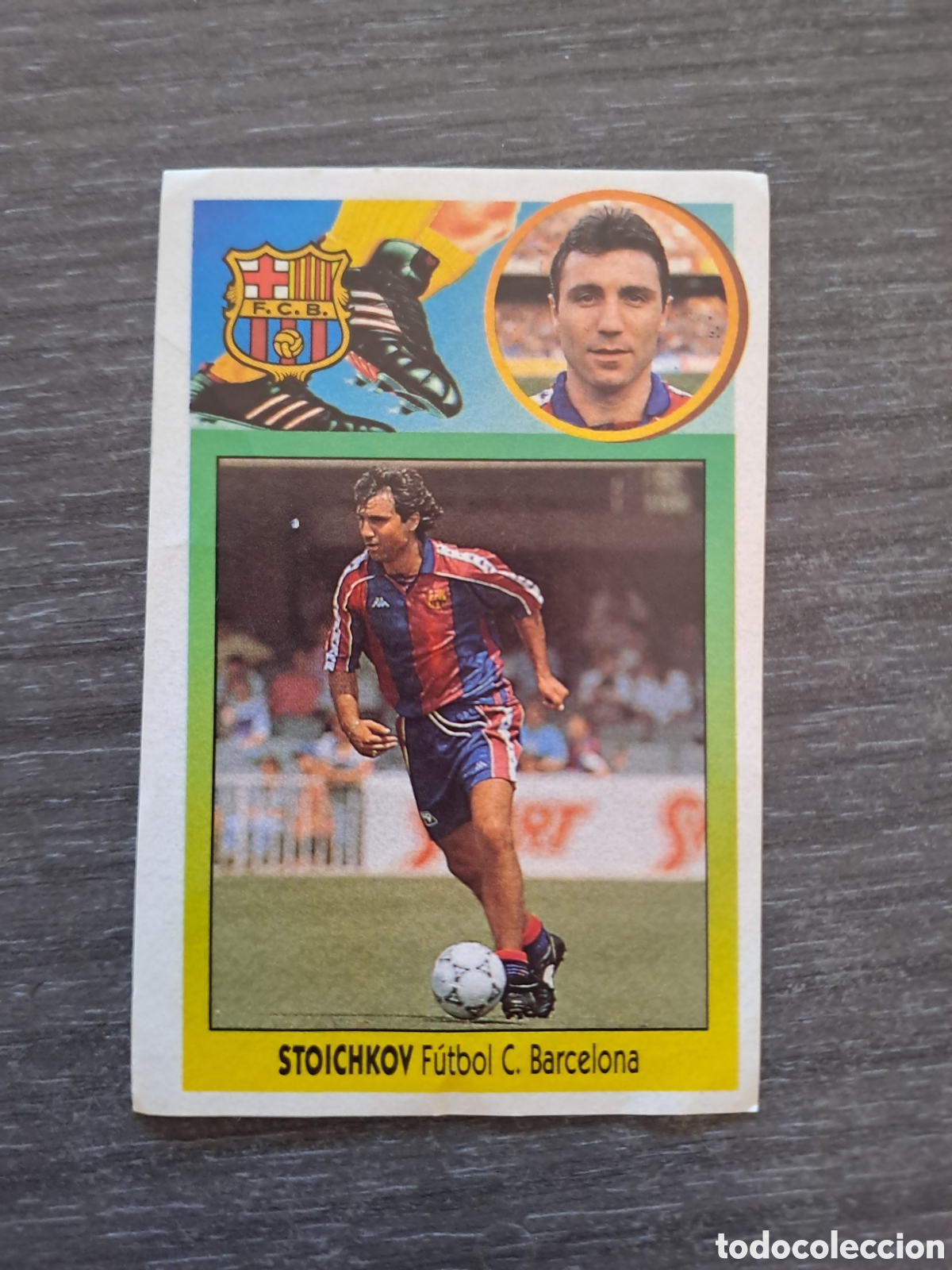 Cromos de f&uacute;tbol: STOICHKOV &mdash; FC BARCELONA &mdash; LIGA ESTE 93 - 94 &middot; EDICIONES ESTE