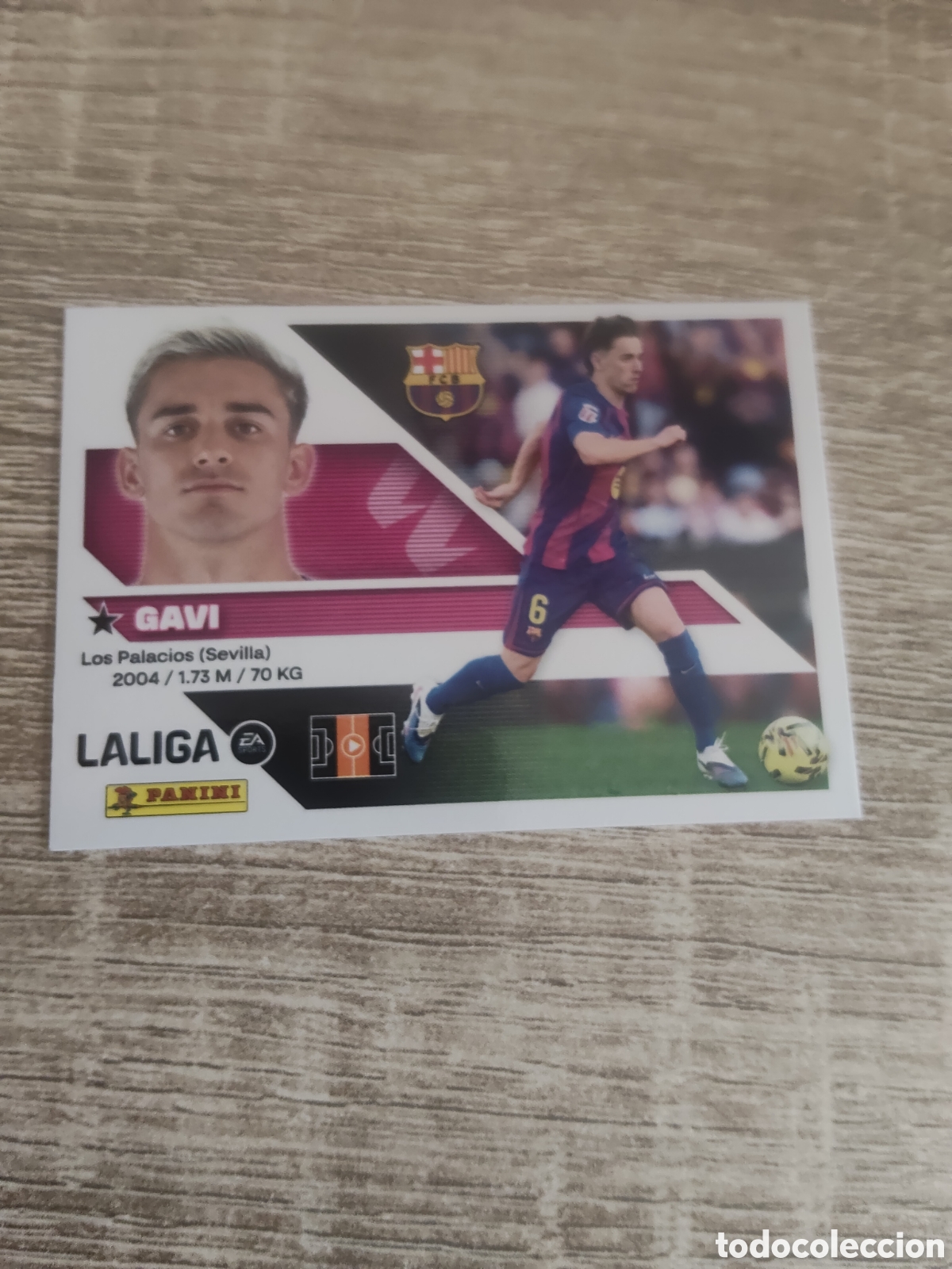 Cromos de f&uacute;tbol: Gavi Barcelona liga 2026 2027 26 27 ediciones este