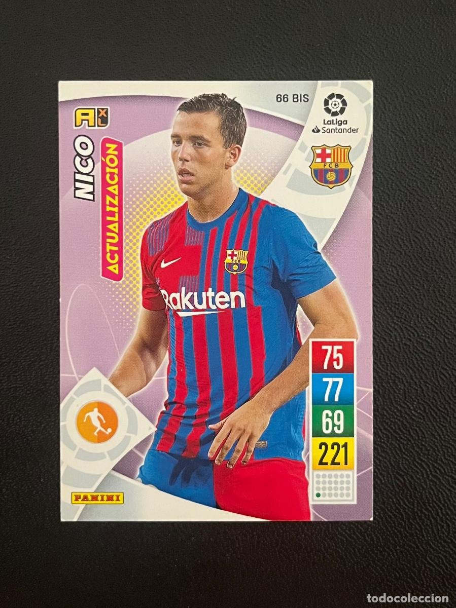 Cromos de Futebol: 66 BIS NICO GONZ&Aacute;LEZ FC BARCELONA BAR&Ccedil;A ACTUALIZACI&Oacute;N ADRENALYN 2021 2022 PANINI CROMO LA LIGA 21 22