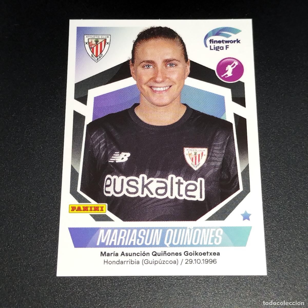 Cromos de Futebol: N&ordm; 85 MARIASUN QUI&Ntilde;ONES ATHLETIC BILBAO CROMOS FINETWORK LIGA F FEMENINA PANINI 2022 2023 22 23