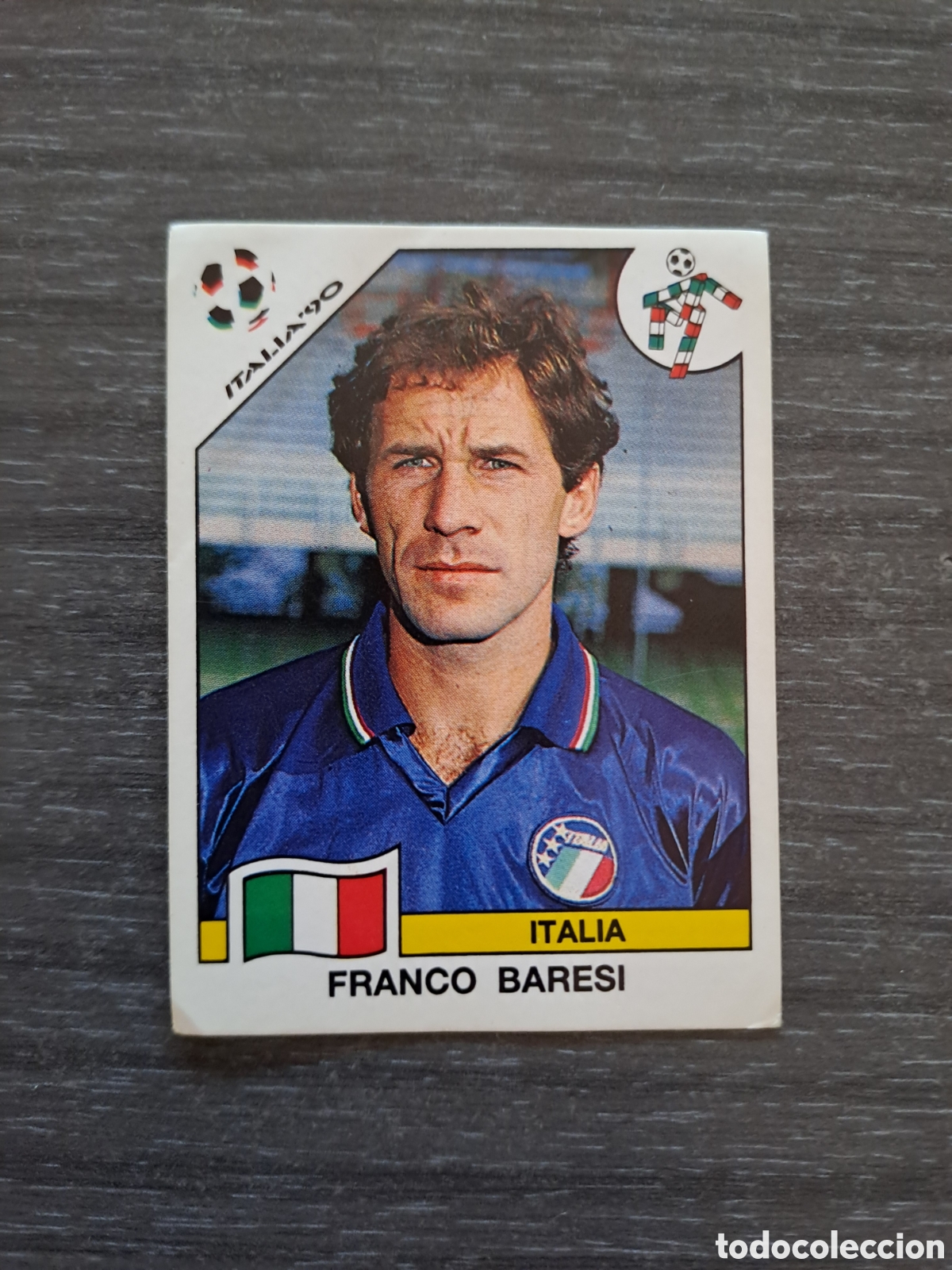 Cromos de Futebol: BARESI &mdash; ITALIA &mdash; ITALIA 90 &middot; PANINI