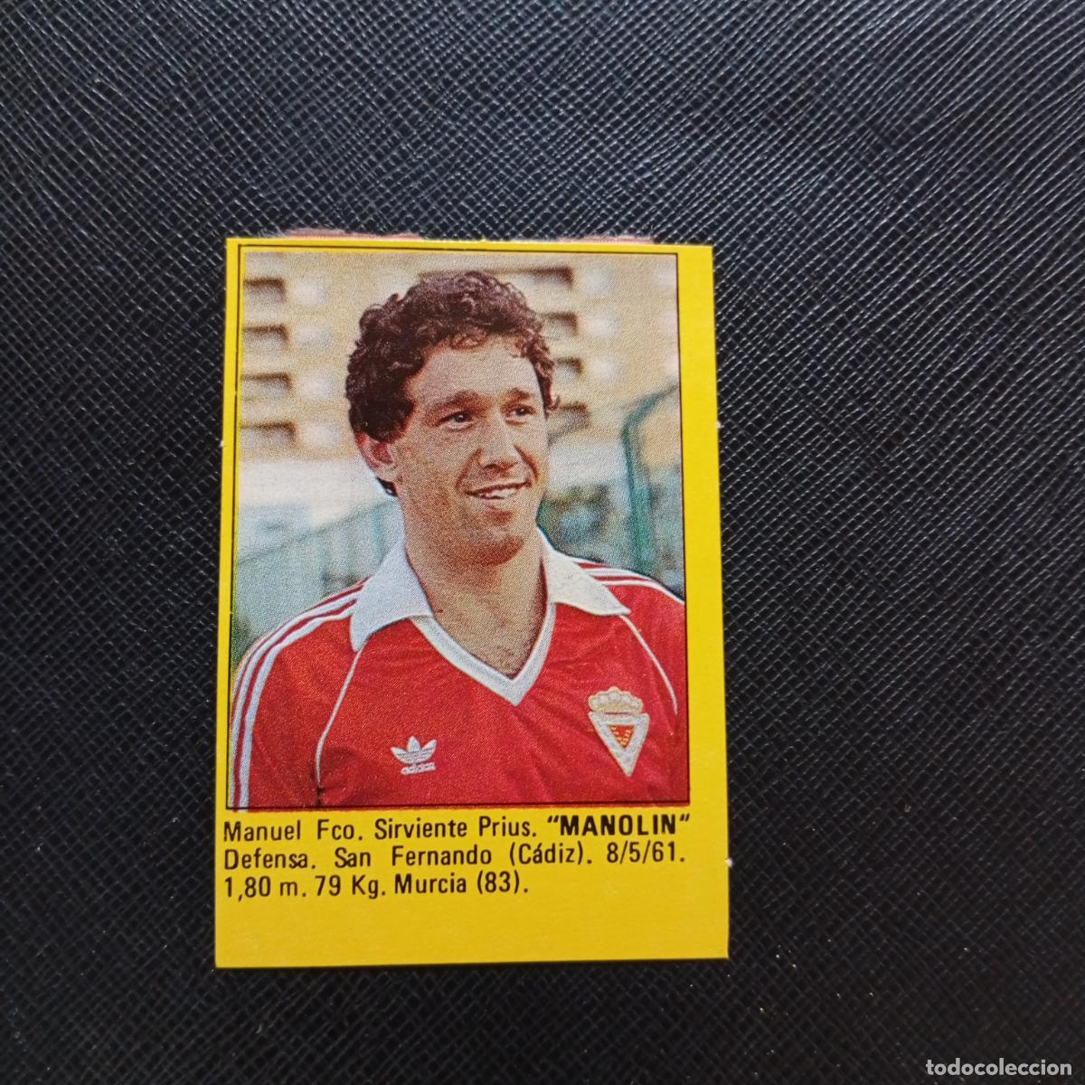 Cromos de Futebol: MANOLIN MURCIA CROMO SUPER ROLLAN 1984 CROMO FUTBOL LIGA 84 - DESPEGADO - A149 PG12