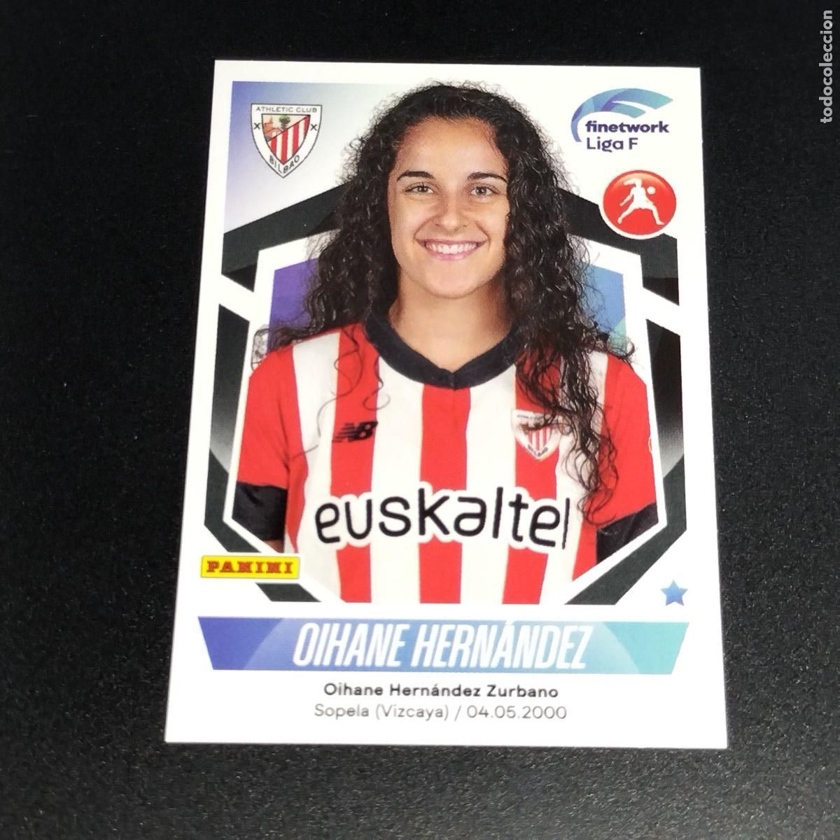 Cromos de f&uacute;tbol: N&ordm; 87 OIHANE HERNANDEZ ATHLETIC BILBAO CROMOS FINETWORK LIGA F FEMENINA PANINI 2022 2023 22 23