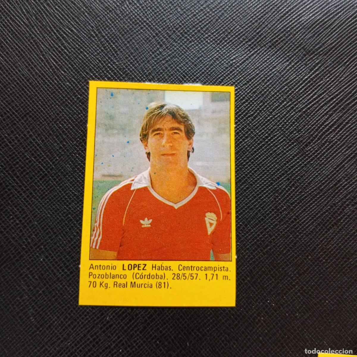 Cromos de f&uacute;tbol: LOPEZ MURCIA CROMO SUPER ROLLAN 1984 CROMO FUTBOL LIGA 84 - DESPEGADO - A149 PG12