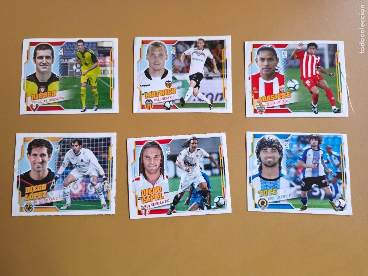 Cromos de f&uacute;tbol: liga 2010 11, lote 6 cromos