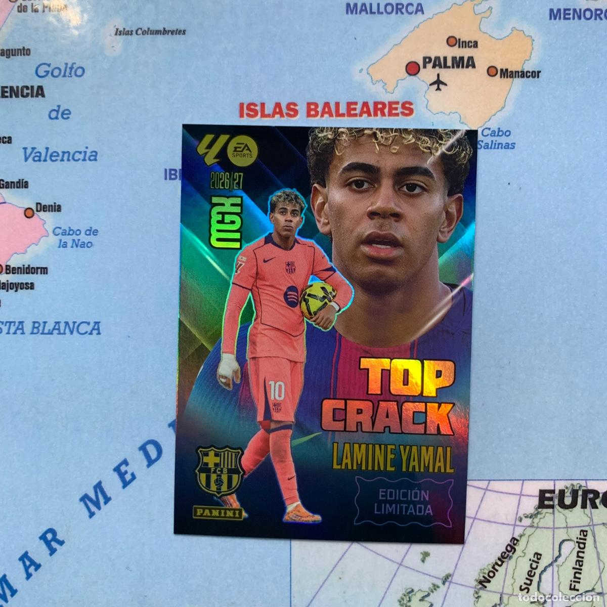 Cromos de f&uacute;tbol: Lamine Yamal Edici&oacute;n Limitada Top crack Del Barcelona megacracks 26-27 2026-2027