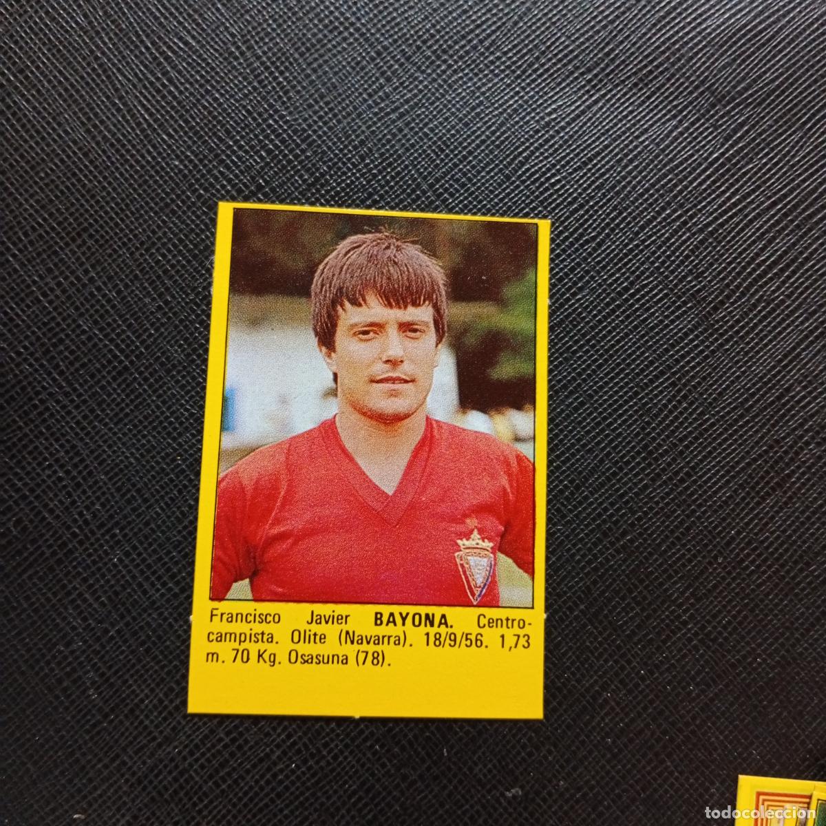 Cromos de f&uacute;tbol: BAYONA OSASUNA CROMO SUPER ROLLAN 1984 CROMO FUTBOL LIGA 84 - DESPEGADO - A149 PG14