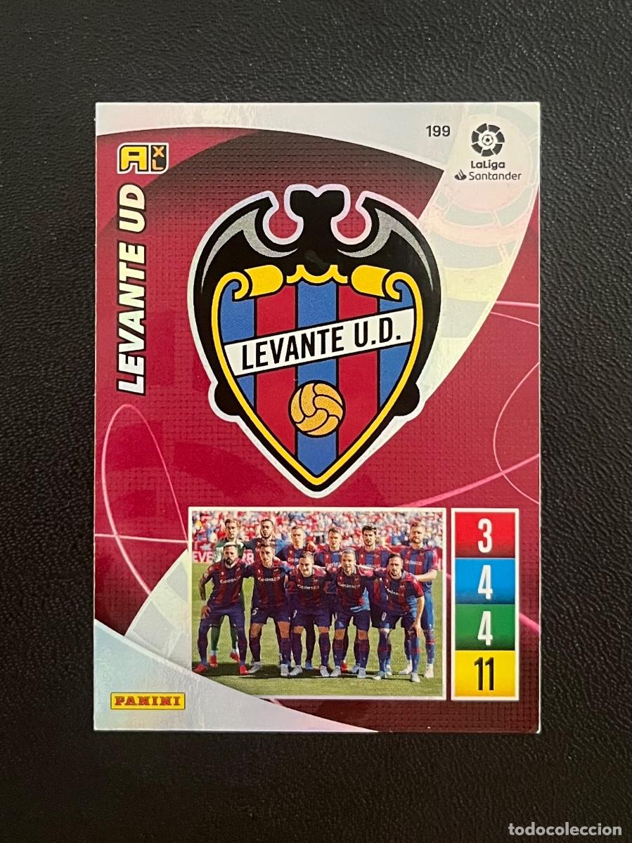 Cromos de f&uacute;tbol: 199 ESCUDO UD LEVANTE ADRENALYN 2021 2022 PANINI CROMO LA LIGA 21 22