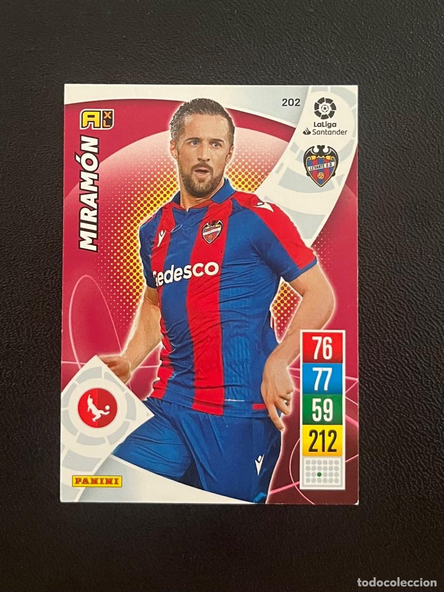 Cromos de f&uacute;tbol: 202 MIRAM&Oacute;N UD LEVANTE ADRENALYN 2021 2022 PANINI CROMO LA LIGA 21 22