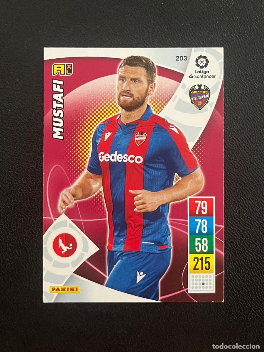 Cromos de f&uacute;tbol: 203 MUSTAFI UD LEVANTE ADRENALYN 2021 2022 PANINI CROMO LA LIGA 21 22