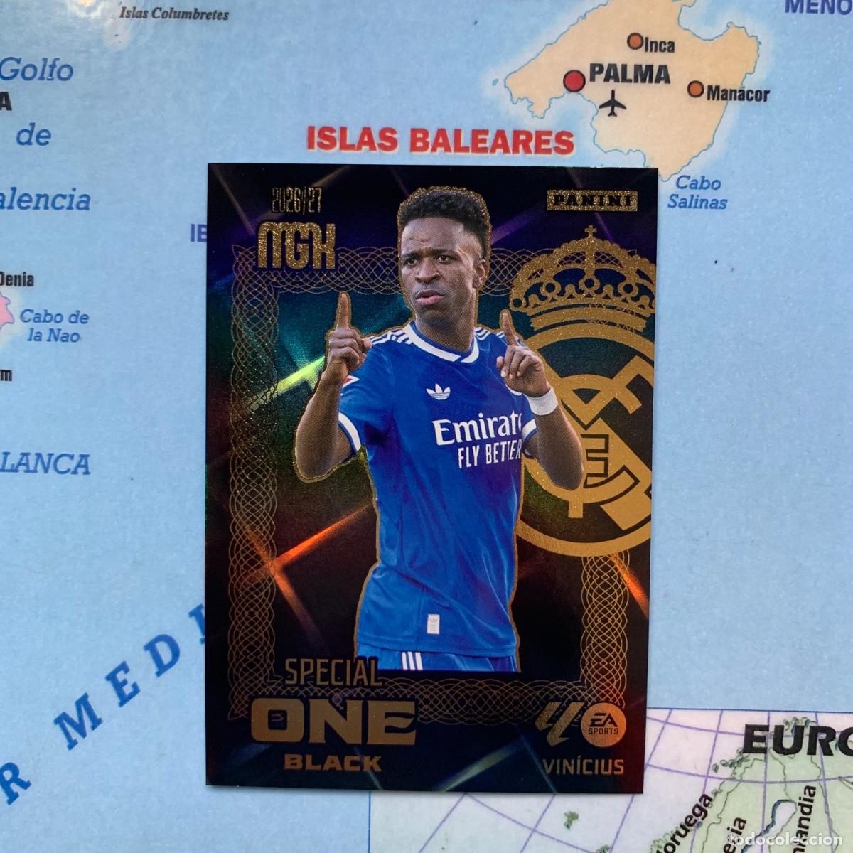 Cromos de f&uacute;tbol: Vinicius Special One Black Del Real Madrid megacracks 26-27 2026-2027