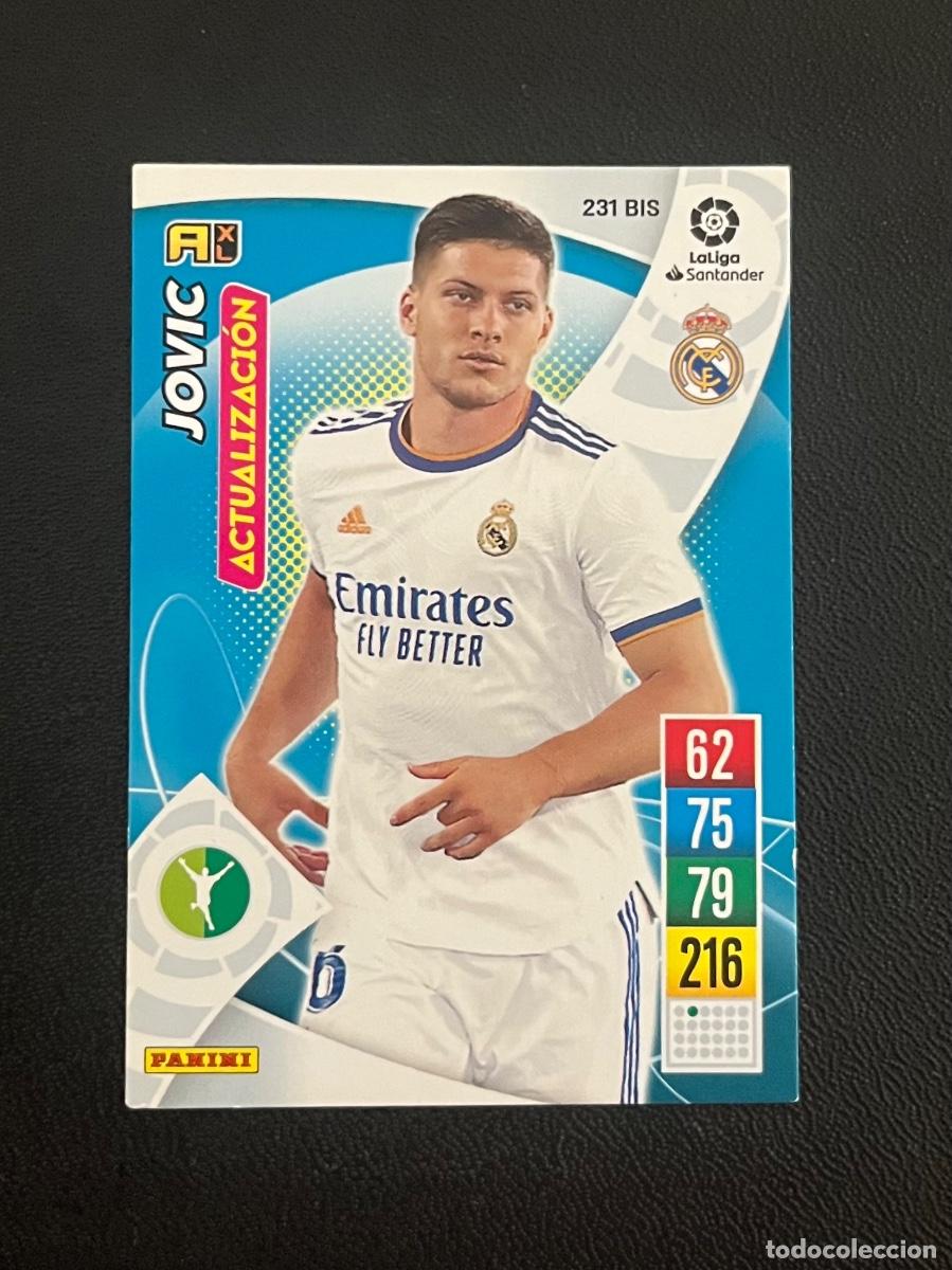 Cromos de f&uacute;tbol: 231 BIS JOVIC REAL MADRID ADRENALYN 2021 2022 PANINI CROMO LA LIGA 21 22