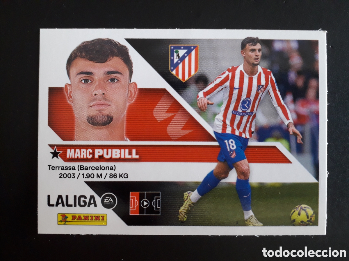 Cromos de f&uacute;tbol: PUBILL AT MADRID N&deg; 7 ED ESTE 2026 2027 26 27 SIN PEGAR PEDIDO M&Iacute;NIMO 3&euro;