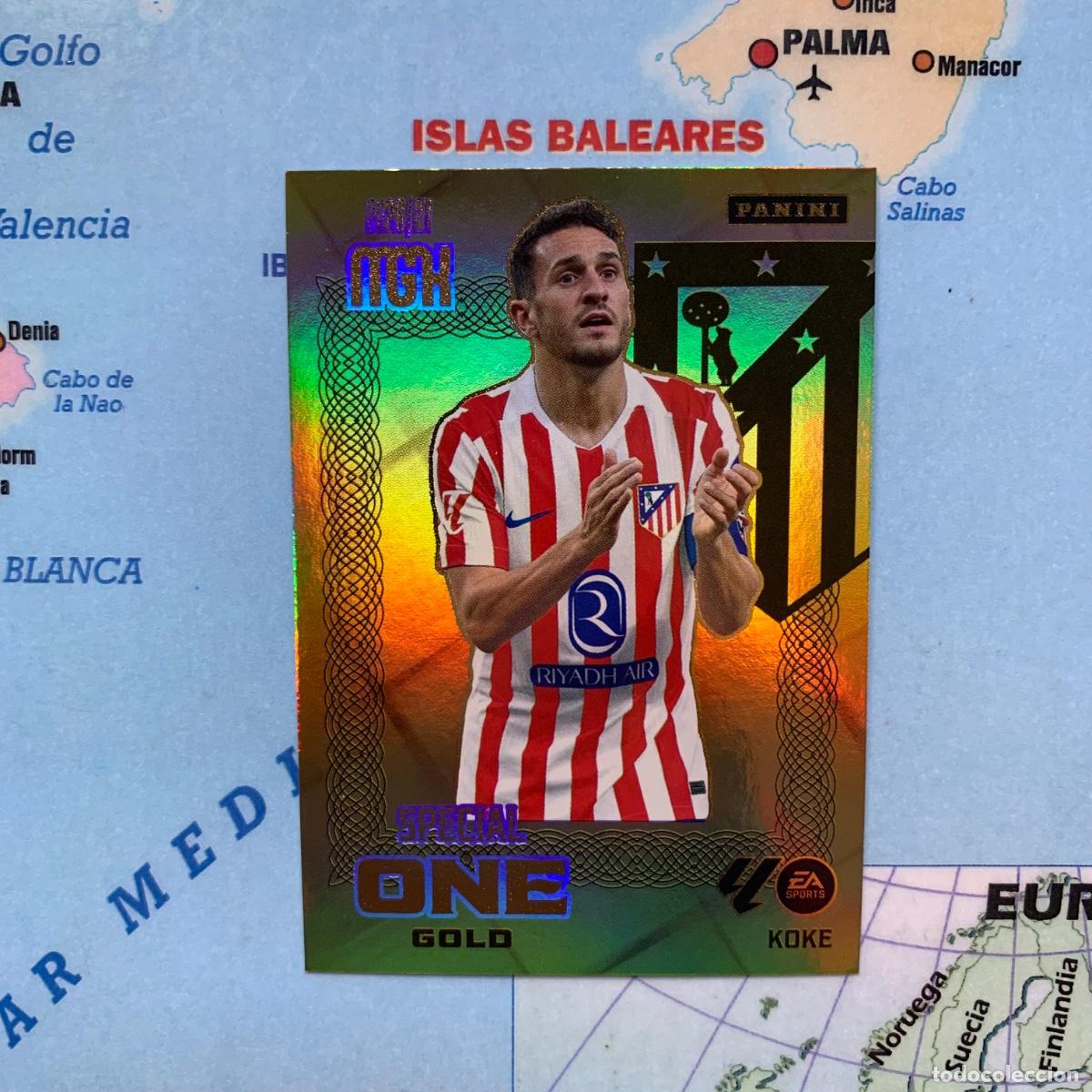 Cromos de f&uacute;tbol: Koke Special One Gold Del Atl&eacute;tico de Madrid megacracks 26-27 2026-2027