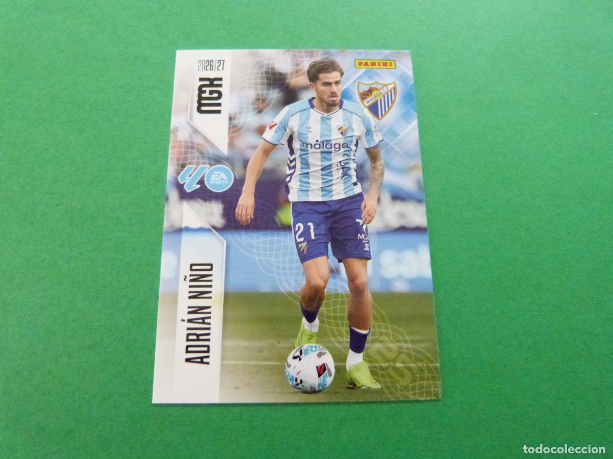 Cromos de f&uacute;tbol: TRADING CARD FUTBOL ADRIAN NI&Ntilde;O MALAGA C.F. N&ordm; 250 LIGA MEGACRACKS 2026-2027/26-27 PANINI
