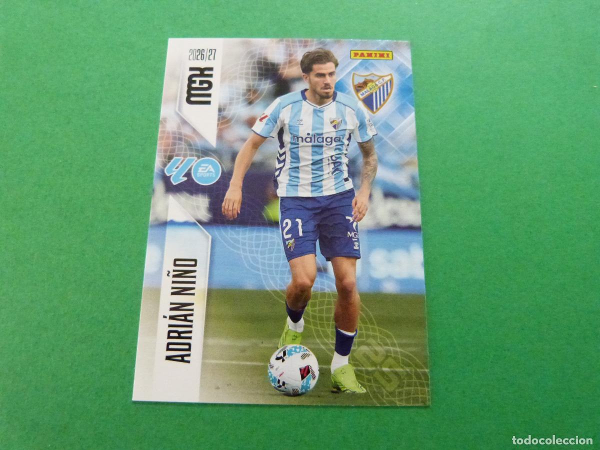 Cromos de f&uacute;tbol: TRADING CARD FUTBOL ADRIAN NI&Ntilde;O MALAGA C.F. N&ordm; 250 LIGA MEGACRACKS 2026-2027/26-27 PANINI