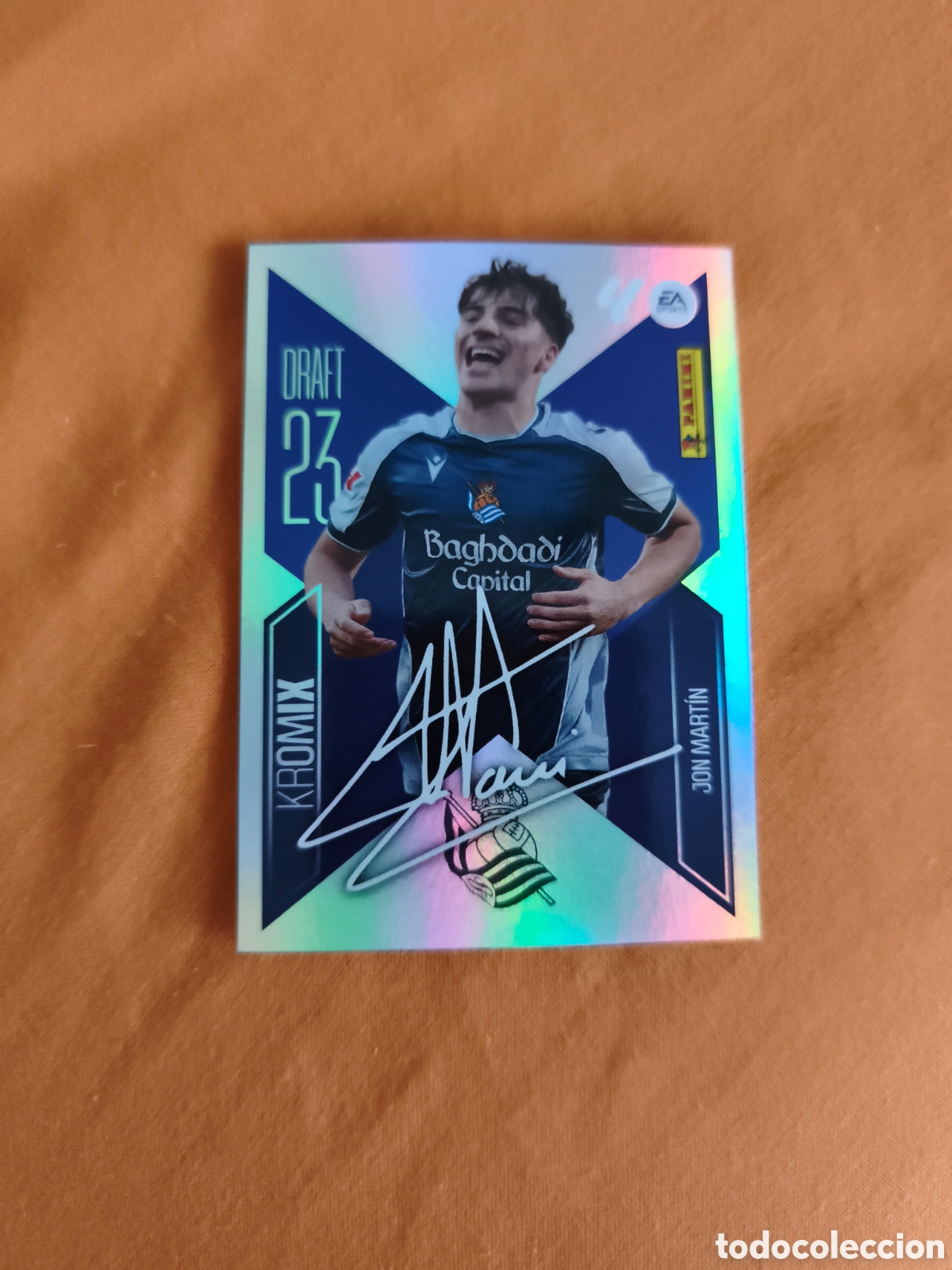Cromos de f&uacute;tbol: CROMO N&Uacute;MERO K13 JON MART&Iacute;N REAL SOCIEDAD DRAFT 23 KROMIX. LIGA ESTE 26/27. PANINI.