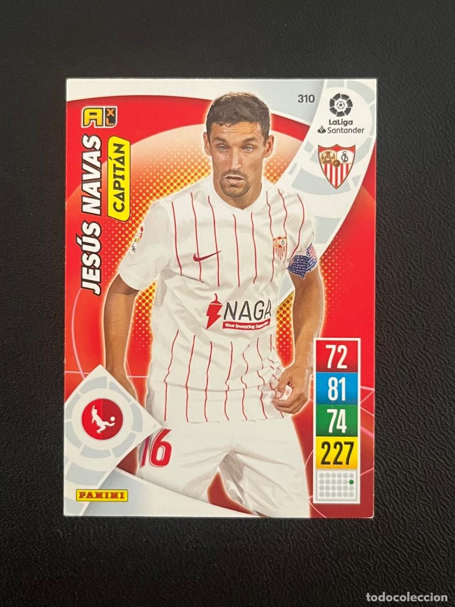 Cromos de f&uacute;tbol: 310 JES&Uacute;S NAVAS SEVILLA FC CAPIT&Aacute;N ADRENALYN 2021 2022 PANINI CROMO LA LIGA 21 22