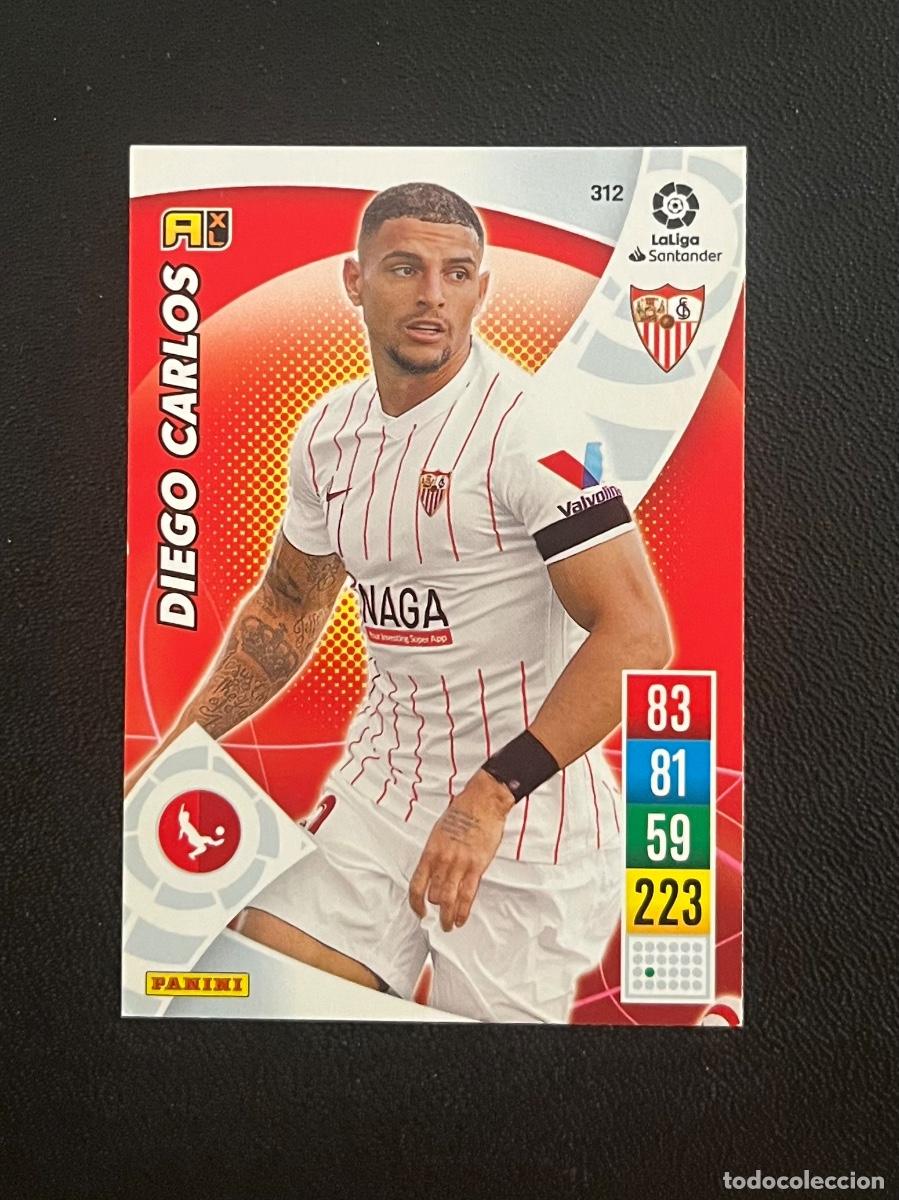 Cromos de f&uacute;tbol: 312 DIEGO CARLOS SEVILLA FC ADRENALYN 2021 2022 PANINI CROMO LA LIGA 21 22