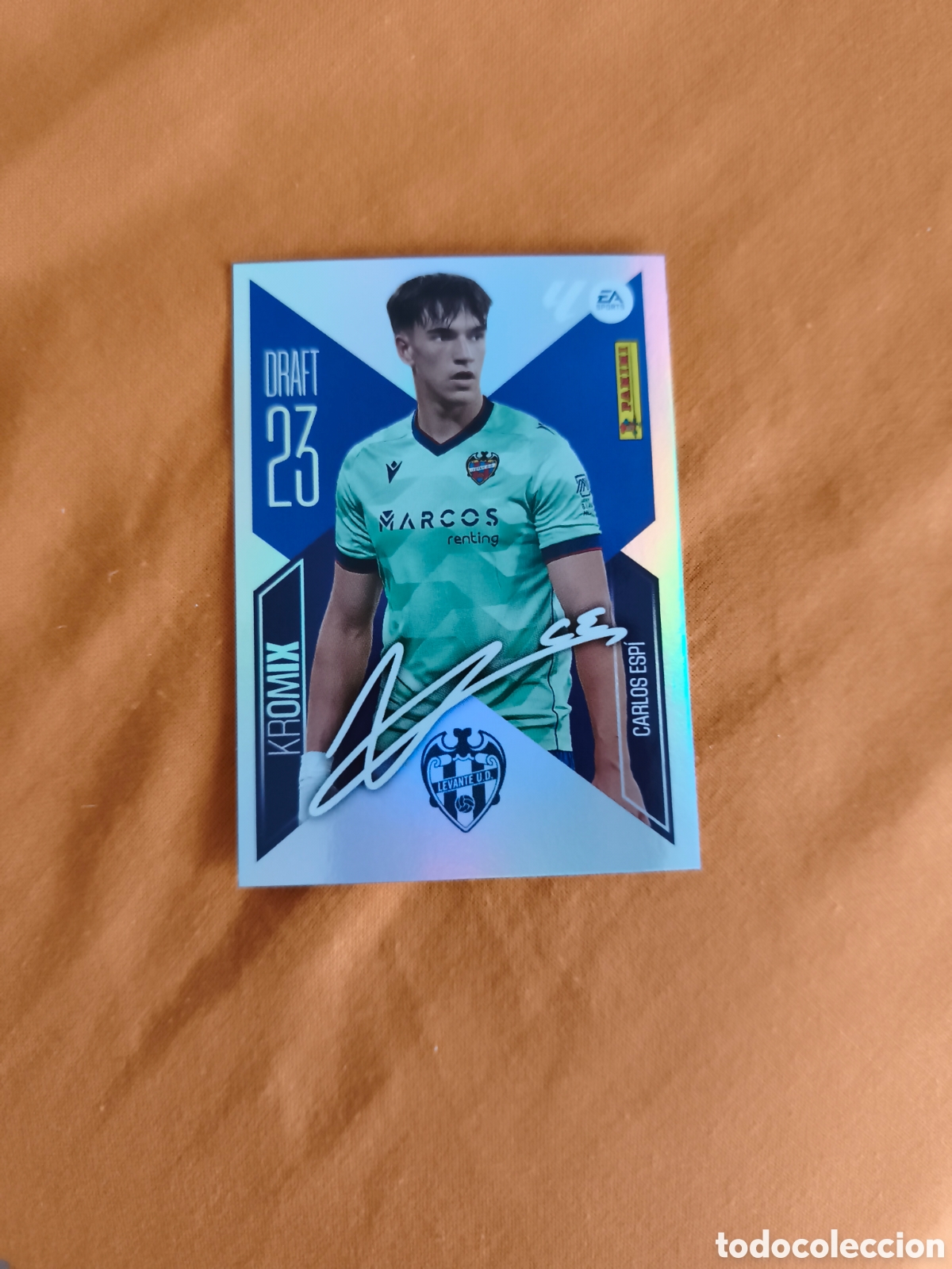 Cromos de f&uacute;tbol: CROMO N&Uacute;MERO K4 CARLOS ESP&Iacute; LEVANTE DRAFT 23 KROMIX. LIGA ESTE 26/27. PANINI.