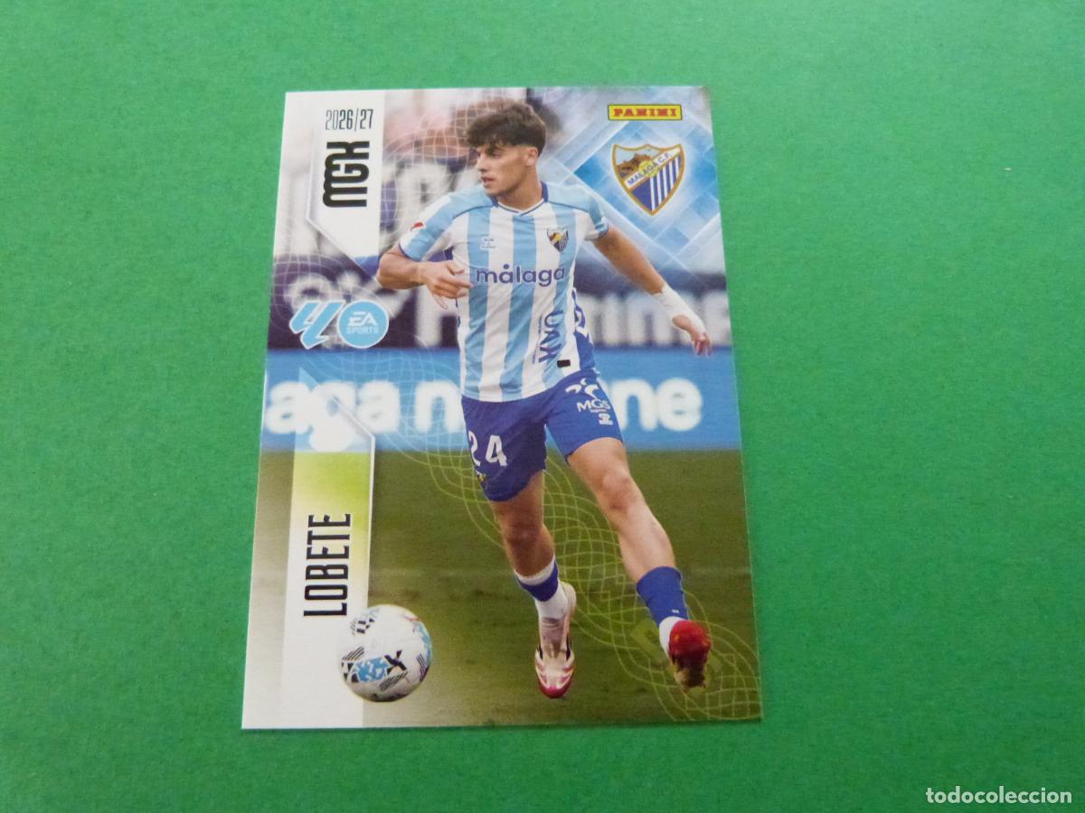 Cromos de f&uacute;tbol: TRADING CARD FUTBOL LOBETE MALAGA C.F. N&ordm; 249 LIGA MEGACRACKS 2026-2027/26-27 PANINI