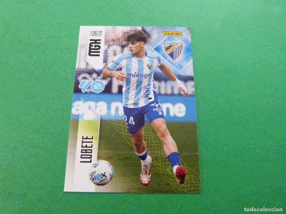 Cromos de f&uacute;tbol: TRADING CARD FUTBOL LOBETE MALAGA C.F. N&ordm; 249 LIGA MEGACRACKS 2026-2027/26-27 PANINI