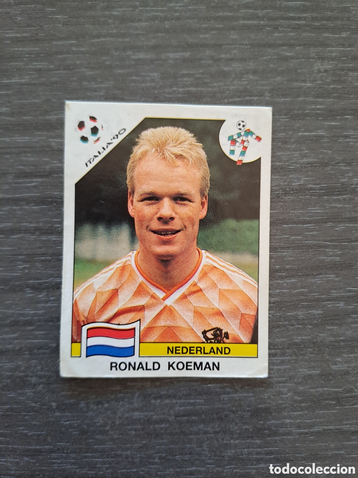 Figurine di Calcio: RONALD KOEMAN &mdash; HOLANDA &mdash; ITALIA 90 &middot; PANINI