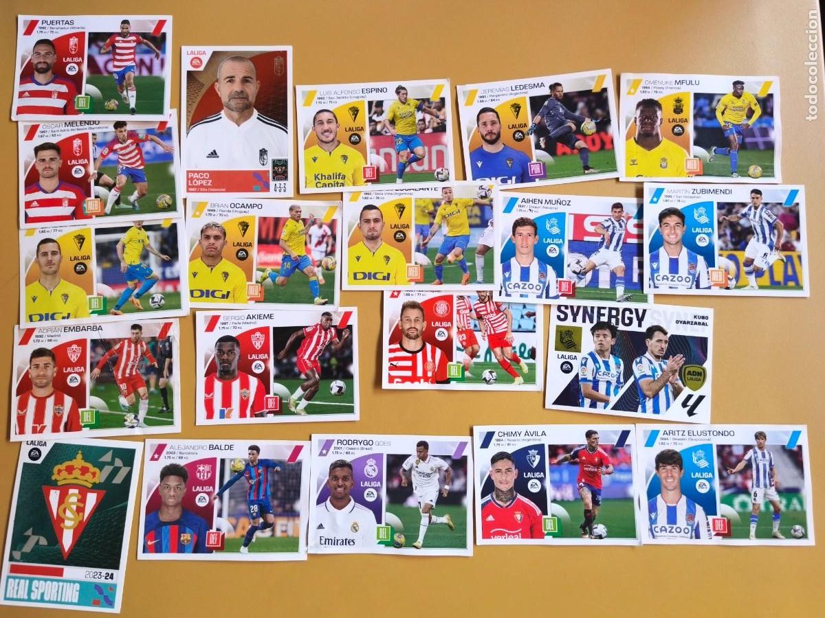Figurine di Calcio: liga 2023 24, contiene 19 cromos