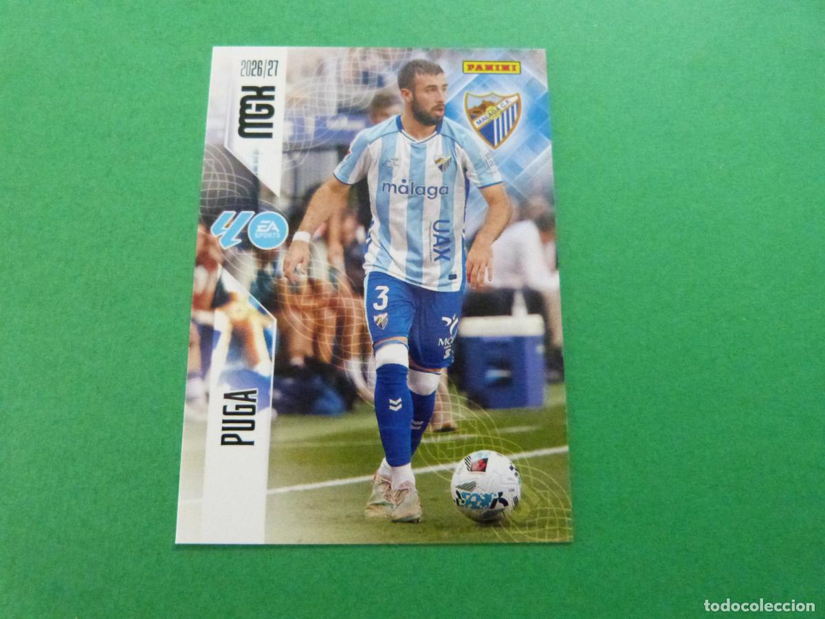 Figurine di Calcio: TRADING CARD FUTBOL PUGA MALAGA C.F. N&ordm; 238 LIGA MEGACRACKS 2026-2027/26-27 PANINI