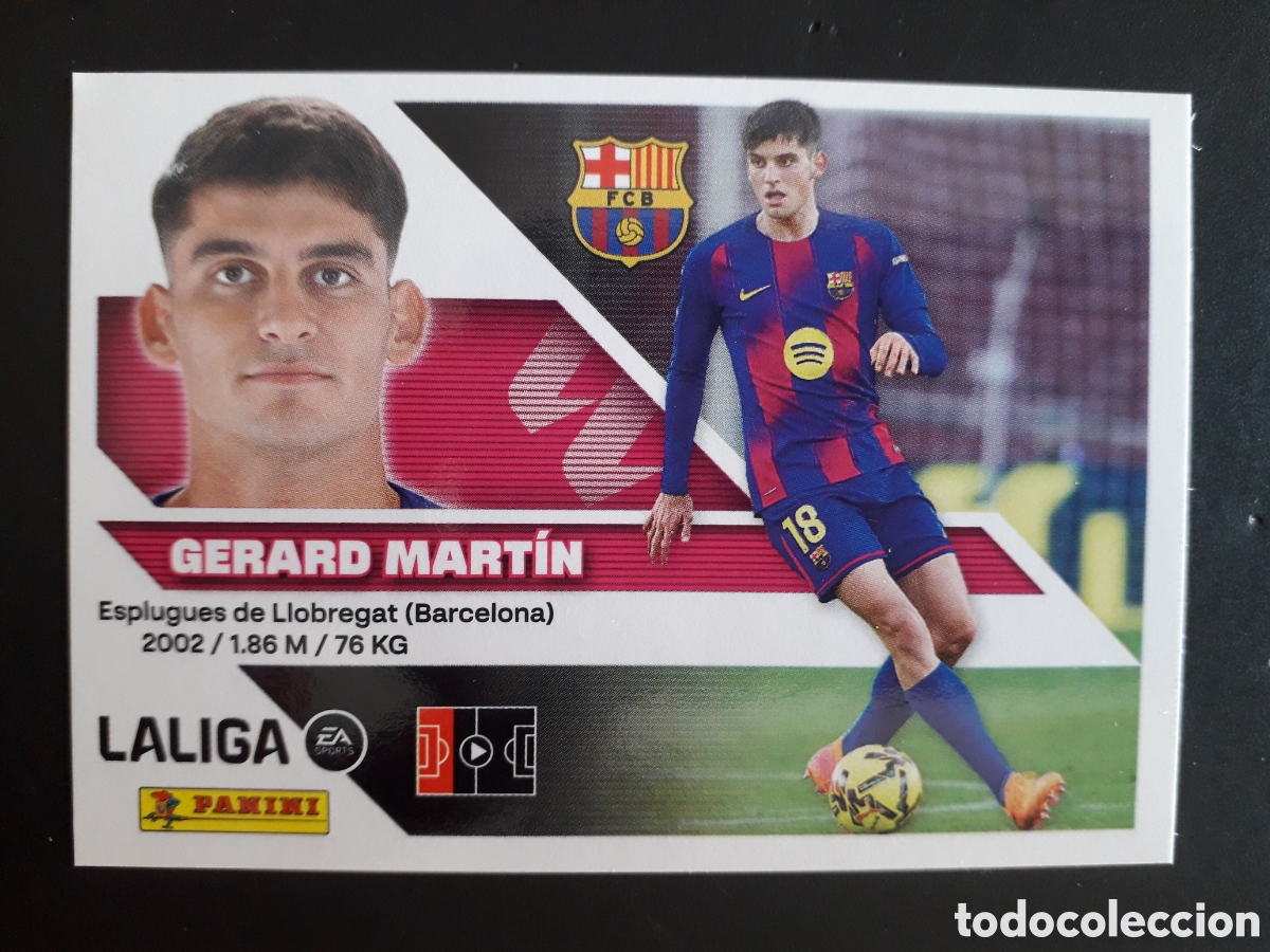 Cromos de f&uacute;tbol: GERARD MART&Iacute;N FC BARCELONA N&deg; 8 ED ESTE 2026 2027 26 27 SIN PEGAR PEDIDO M&Iacute;NIMO 3&euro;