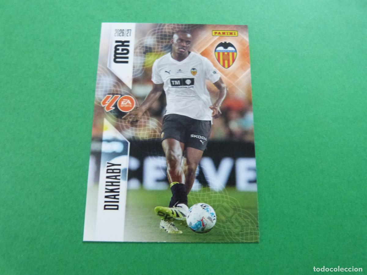 Cromos de f&uacute;tbol: TRADING CARD FUTBOL DIAKHABY VALENCIA C.F. N&ordm; 347 LIGA MEGACRACKS 2026-2027/26-27 PANINI