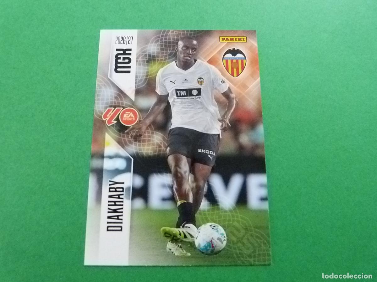 Cromos de f&uacute;tbol: TRADING CARD FUTBOL DIAKHABY VALENCIA C.F. N&ordm; 347 LIGA MEGACRACKS 2026-2027/26-27 PANINI