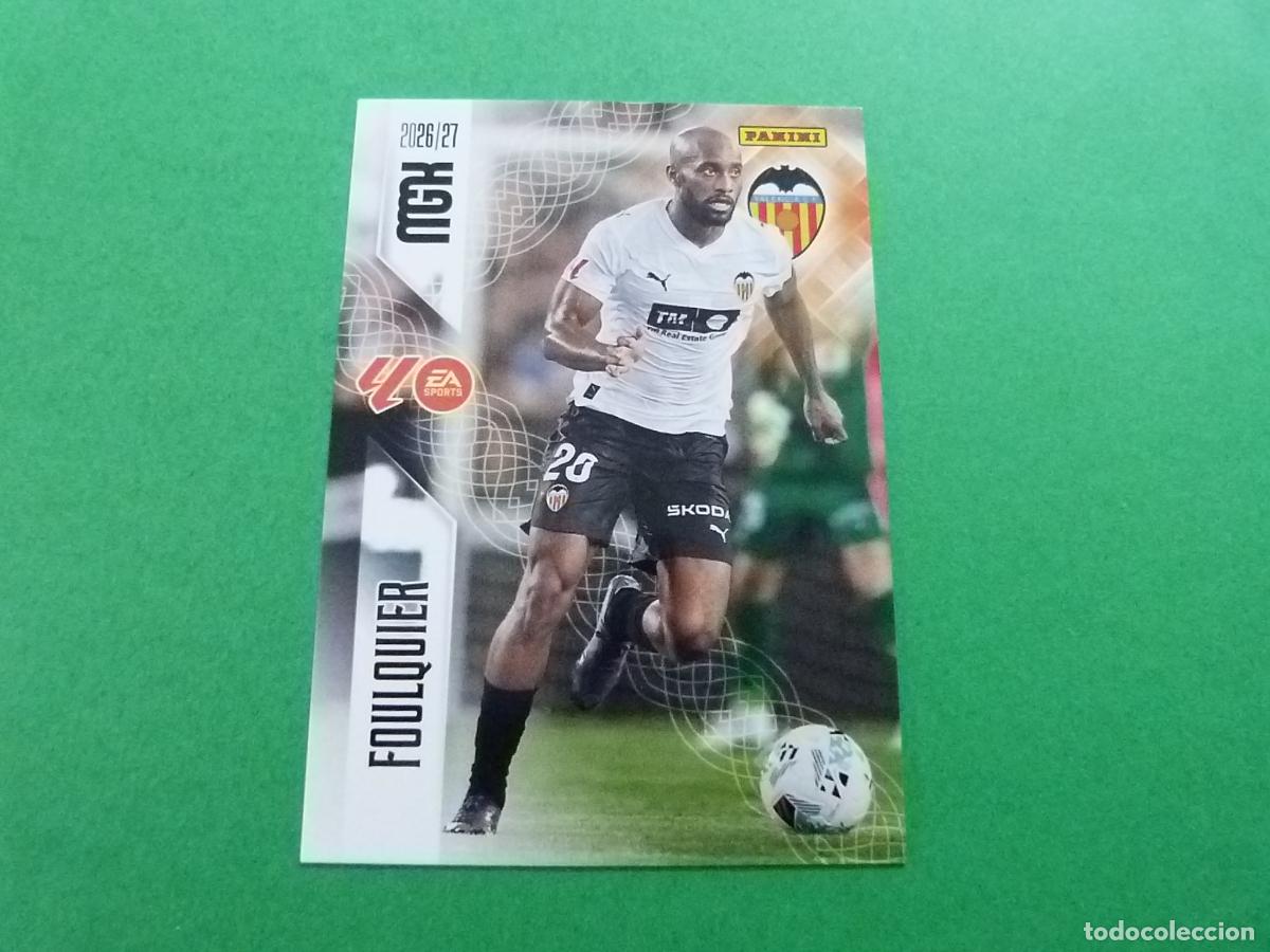 Cromos de f&uacute;tbol: TRADING CARD FUTBOL FOULQUIER VALENCIA C.F. N&ordm; 346 LIGA MEGACRACKS 2026-2027/26-27 PANINI