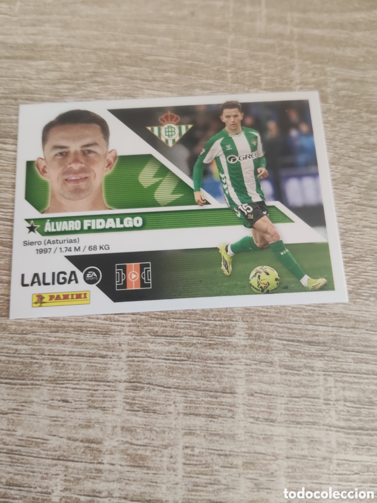 Cromos de f&uacute;tbol: Fidalgo Real Betis liga 2026 2027 26 27 ediciones este