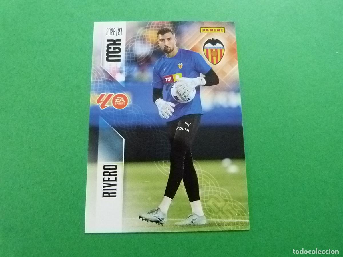 Cromos de f&uacute;tbol: TRADING CARD FUTBOL RIVERO VALENCIA C.F. N&ordm; 345 LIGA MEGACRACKS 2026-2027/26-27 PANINI