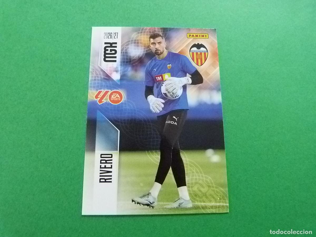 Cromos de f&uacute;tbol: TRADING CARD FUTBOL RIVERO VALENCIA C.F. N&ordm; 345 LIGA MEGACRACKS 2026-2027/26-27 PANINI