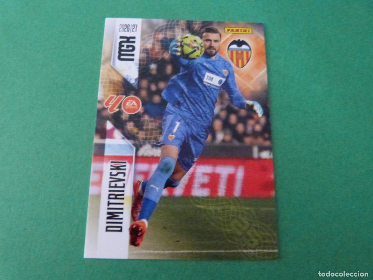 Cromos de f&uacute;tbol: TRADING CARD FUTBOL DIMITRIEVSKI VALENCIA C.F. N&ordm; 344 LIGA MEGACRACKS 2026-2027/26-27 PANINI