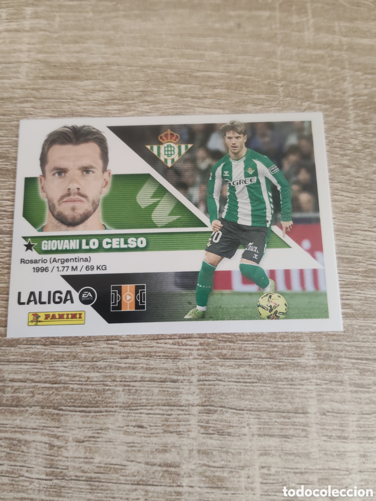 Cromos de f&uacute;tbol: Lo Celso Real Betis liga 2026 2027 26 27 ediciones este