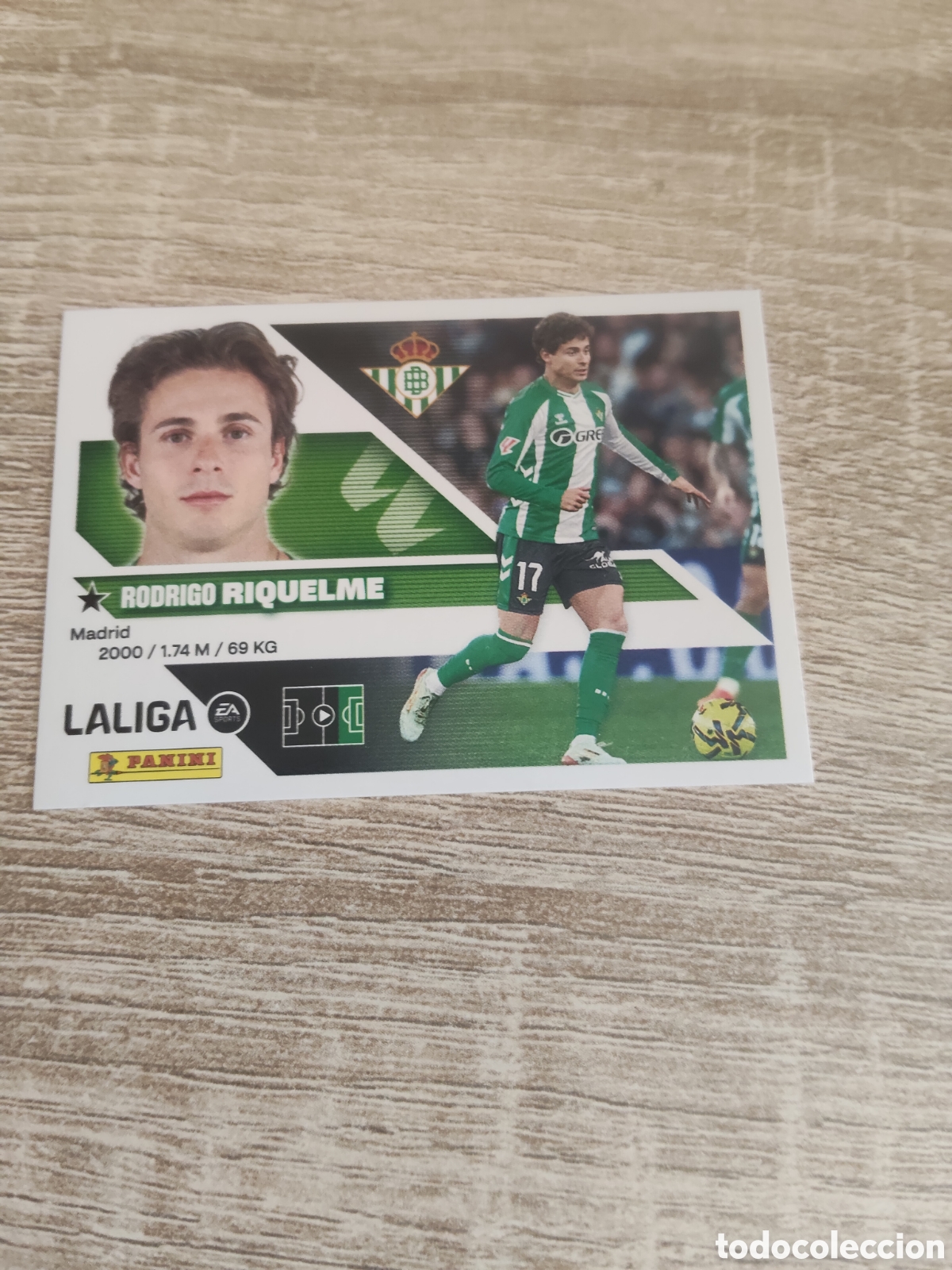 Fu&szlig;ball-Sticker: Riquelme Real Betis liga 2026 2027 26 27 ediciones este