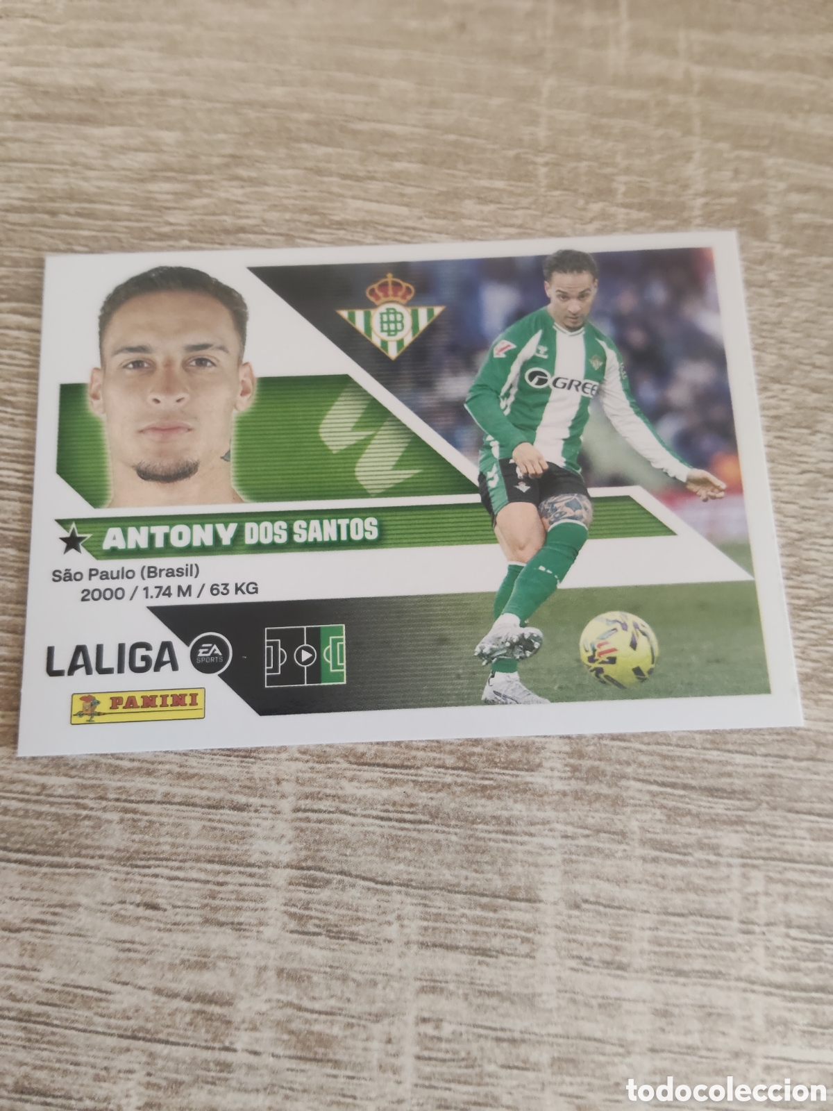 Fu&szlig;ball-Sticker: Antony Real Betis liga 2026 2027 26 27 ediciones este