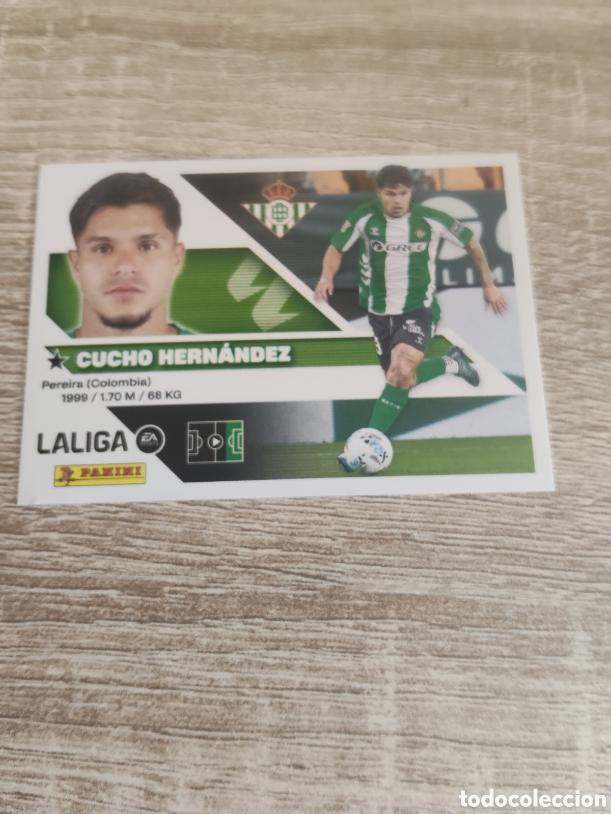 Fu&szlig;ball-Sticker: Cucho Hern&aacute;ndez Real Betis liga 2026 2027 26 27 ediciones este