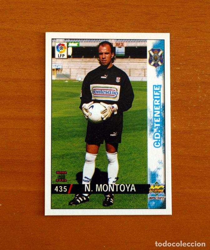Cromos de Futebol: Tenerife -N&ordm; 435 N. Montoya -Error-&Uacute;ltima Hora -Mundicromo Las Fichas de la Liga 1998-1999-98-99