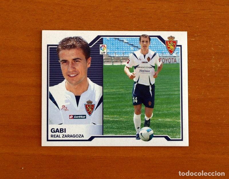 Cromos de Futebol: Real Zaragoza - Gabi - Liga 2007-2008, 07-08 - Ediciones Este - Nunca pegado