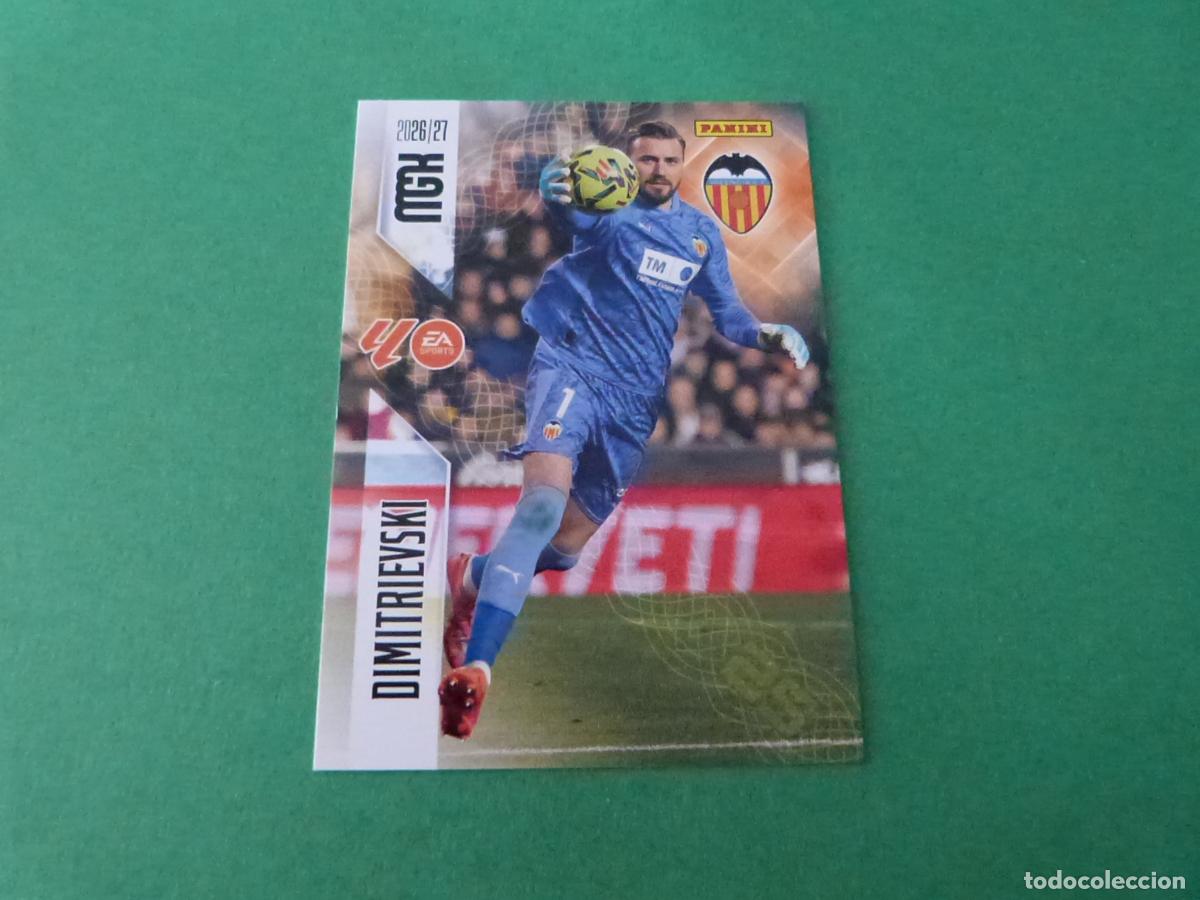 Cromos de Futebol: TRADING CARD FUTBOL DIMITRIEVSKI VALENCIA C.F. N&ordm; 344 LIGA MEGACRACKS 2026-2027/26-27 PANINI