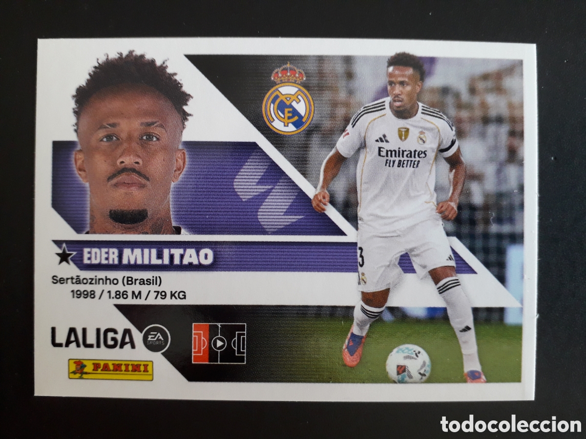 Cromos de Futebol: MILITAO REAL MADRID N&deg; 6 ED ESTE 2026 2027 26 27 SIN PEGAR PEDIDO M&Iacute;NIMO 3&euro;
